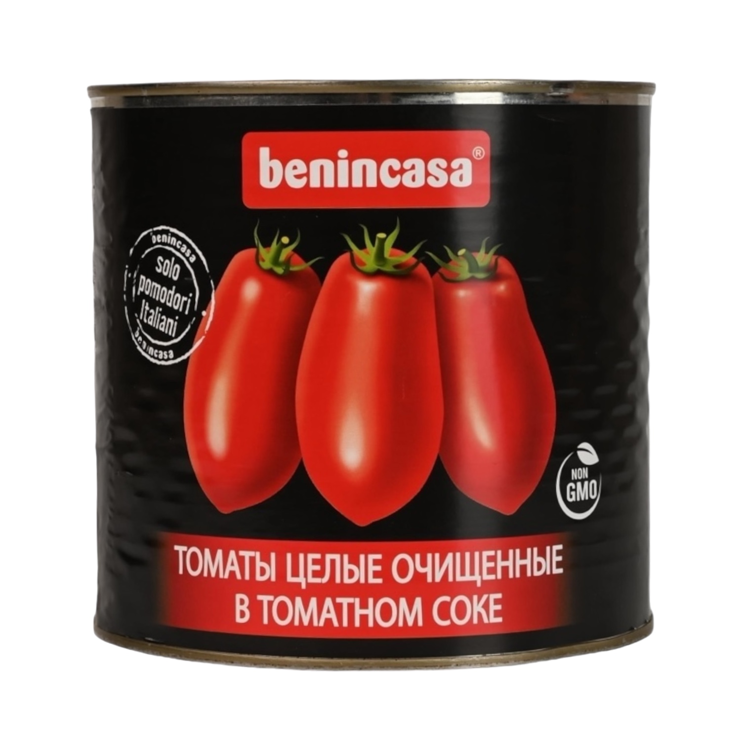 Томаты "Benincasa" целые очищен. в с/с 2500/1500г, ж/б,1/6 Италия