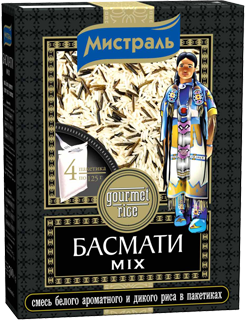 Рис Мистраль Басмати Mix в пакетах для варки