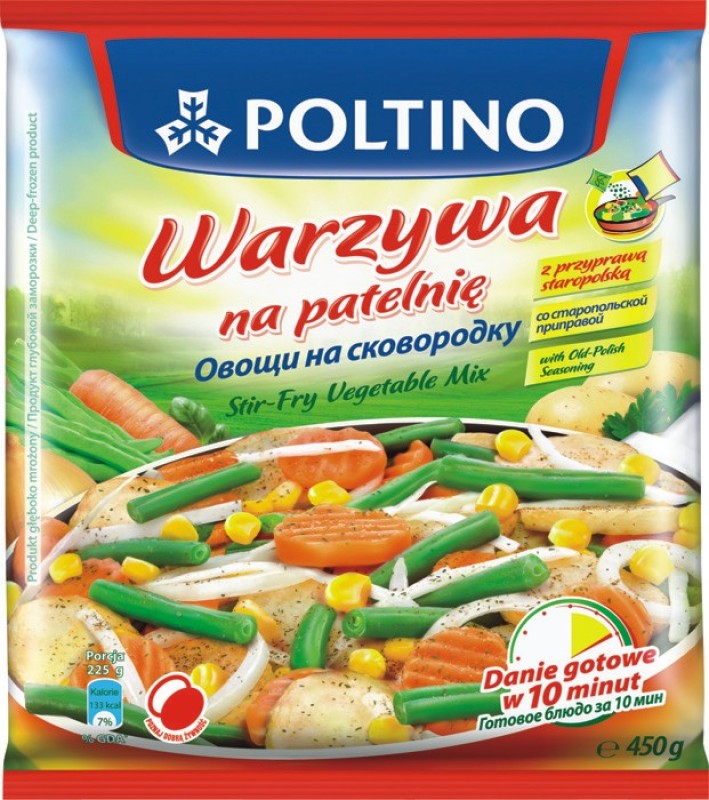 Овощи на сковородку с польской приправой замороженные