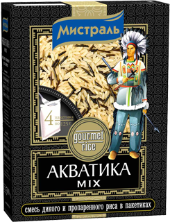 Рис Мистраль Акватика Mix в пакетах для варки